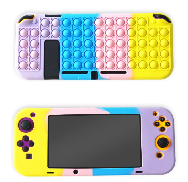 

Чехол бампер Neo Pop It для Nintendo Switch Pink/yellow