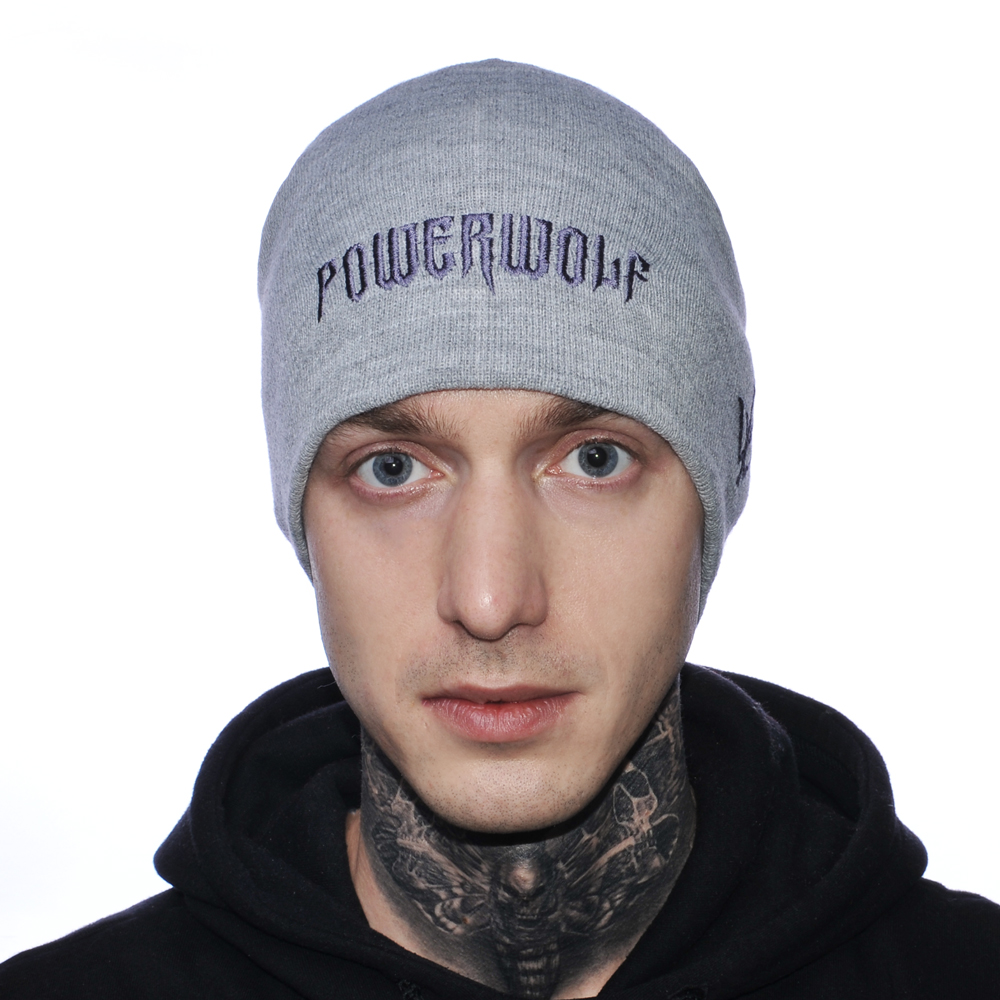

Шапка с вышивкой Rockway Powerwolf серая Серый