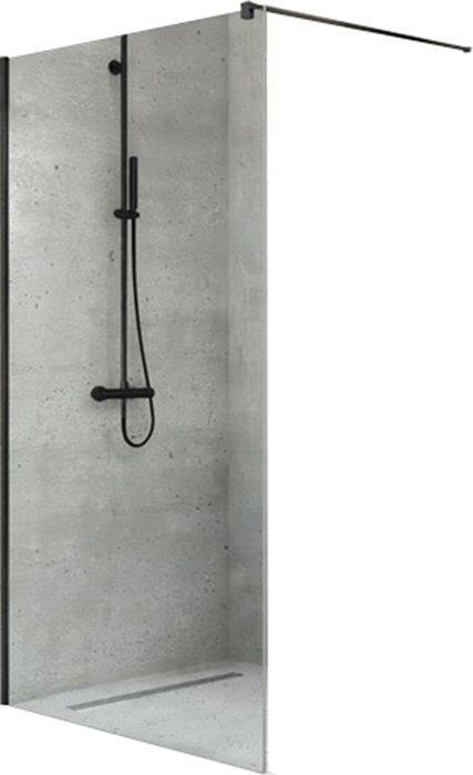 

Душевая стенка NEW TRENDY Velio Black Walk-In 70x200 прозрачная/черный