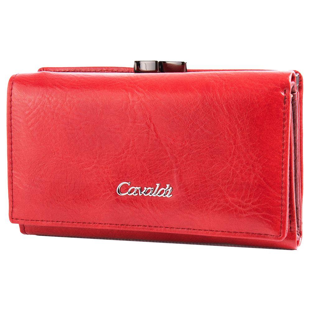 

Женский кожаный кошелек 4U Cavaldi 14х7х3 см Красный 000163928