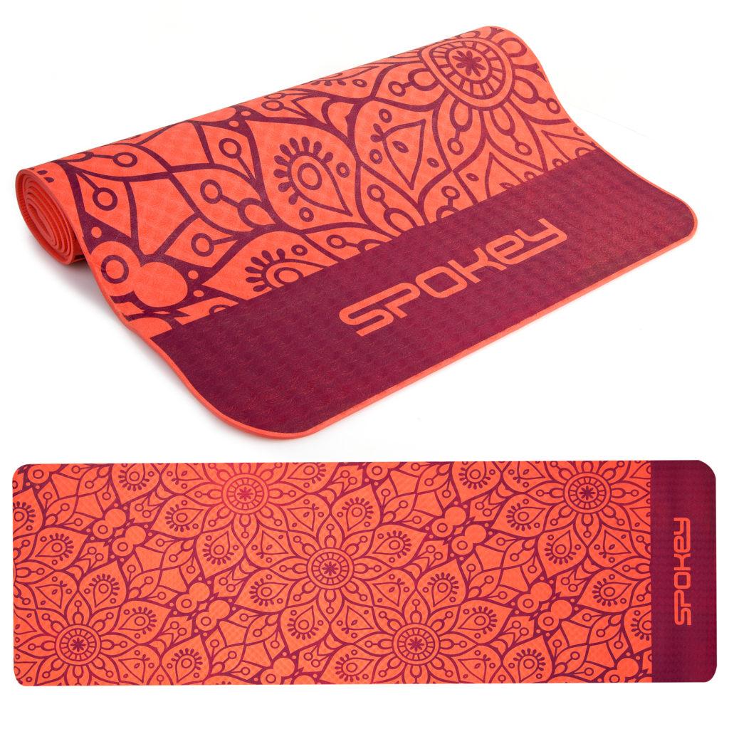 

Коврик (каремат) для йоги и фитнеса Spokey 183х61 см Коралловый 000163198