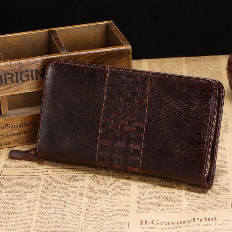 

Мужская кожаная барсетка Vintage 21,5х12х2,5 см Коричневый 000162002