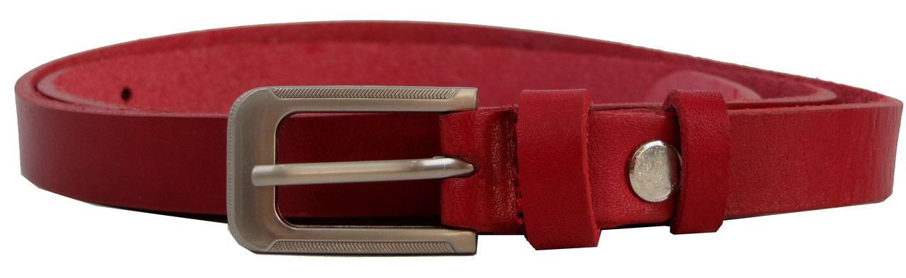 

Женский кожаный ремень Skipper 114-120х1,5 см Красный 000162422