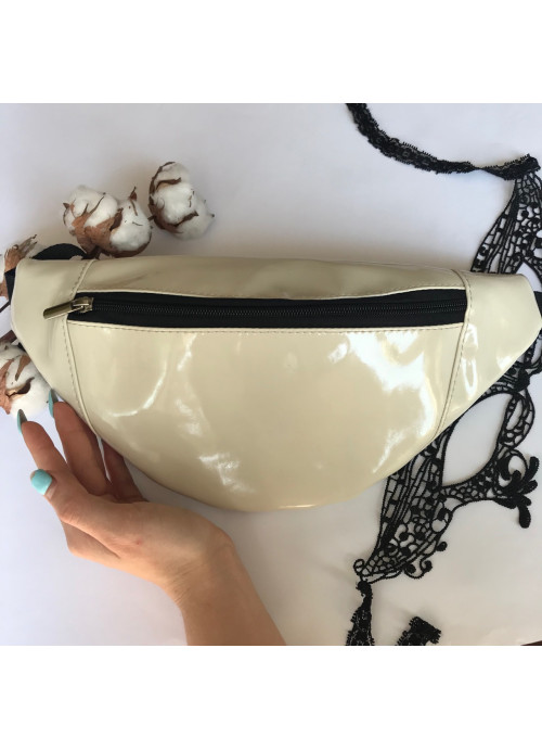 

Женская сумка на пояс (бананка) Sambag 33х14х5 см Бежевый 000162281