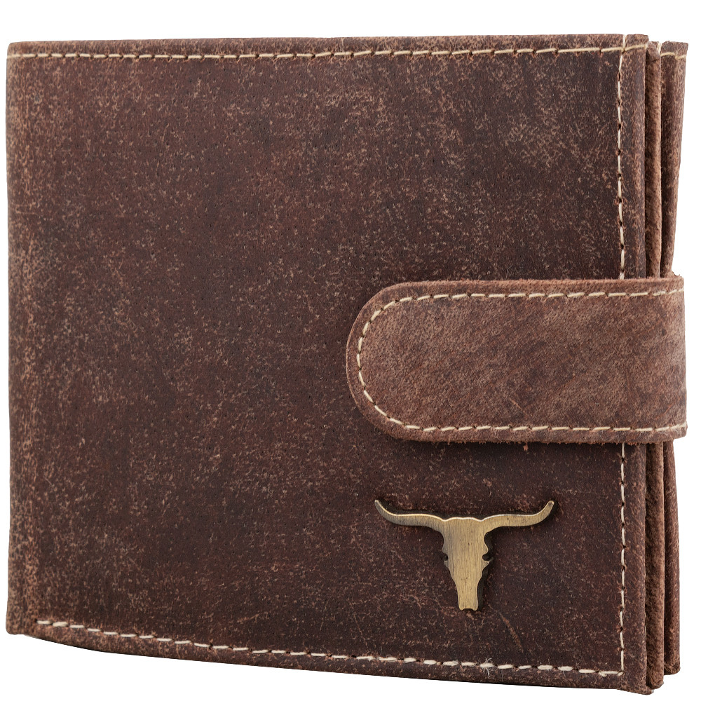 

Мужской кожаный кошелек DNK Leather 11,9х9х2,5 см Коричневый 000163906