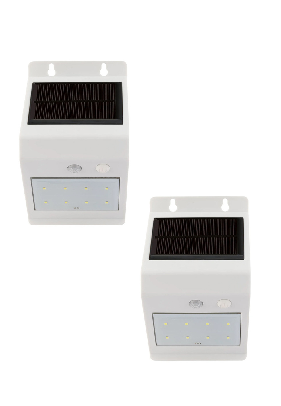 

Уличный настенный LED светильник с датчиком движения на солнечной батарее 2 шт Livarno Lux белый EL-550079