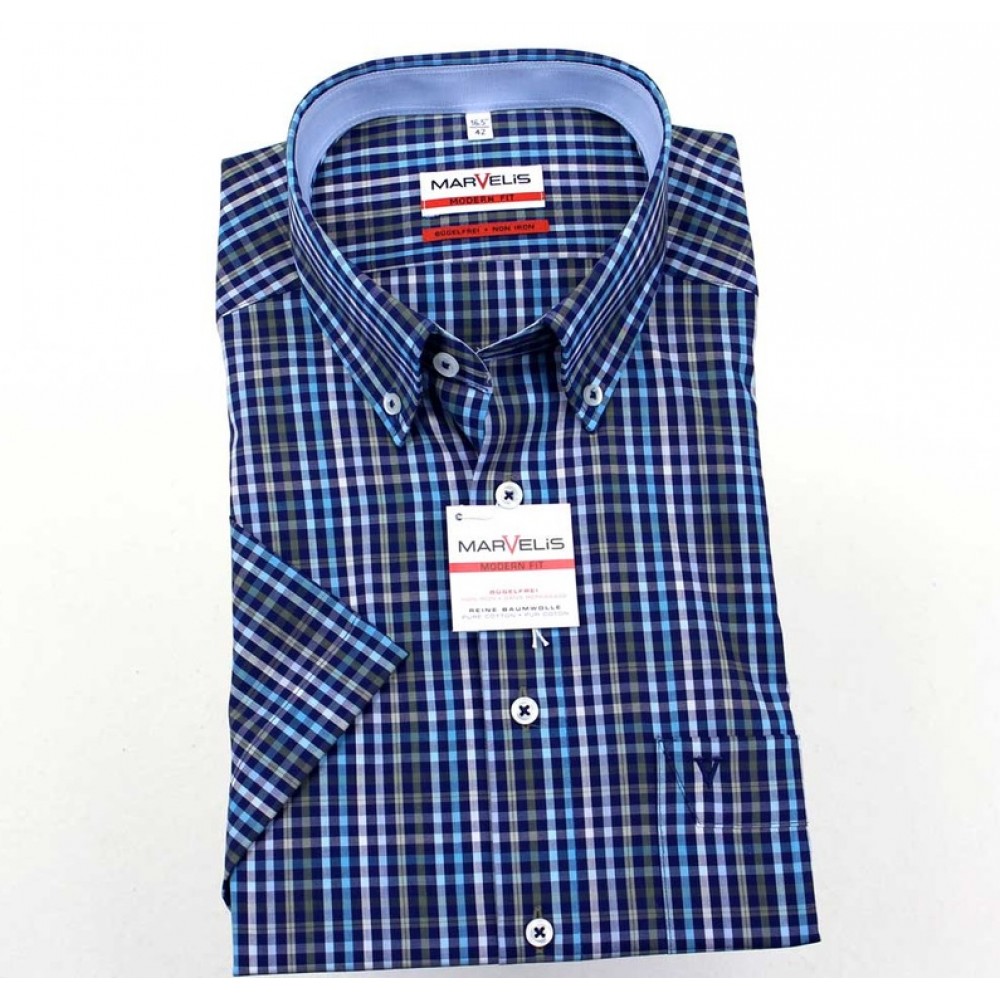 

Рубашка Marvelis Modern Fit 3721-12-43 синяя, Размер, Рубашка Marvelis Modern Fit 3721-12-43 синяя, Размер XL