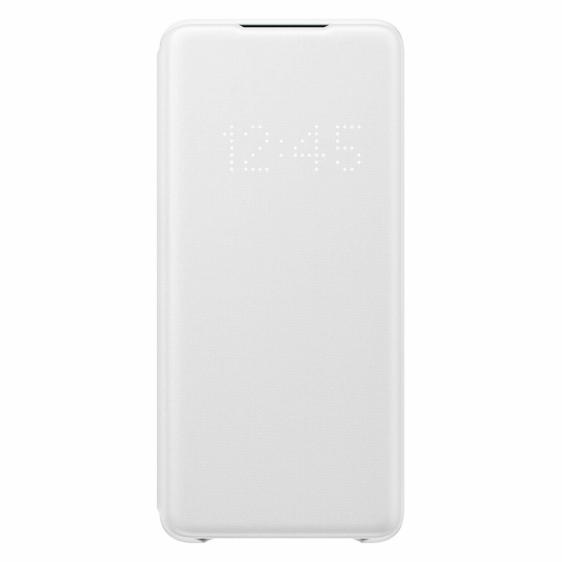 

Оригинальный защитный смарт Чехол-книжка LED View Cover для Samsung Galaxy S20 Plus (G985) EF-NG985PWEGRU - White