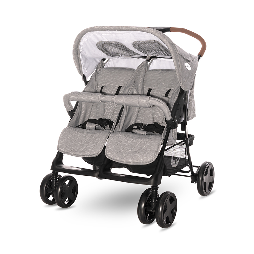 

Коляска для двойни Lorelli TWIN (steel grey)