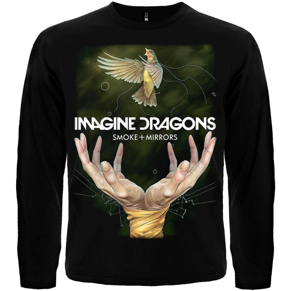 

Футболка с длинным рукавом Rockway Imagine Dragons "Smoke+Mirrors" Черный , Размер, Футболка с длинным рукавом Rockway Imagine Dragons "Smoke+Mirrors" Черный , Размер M