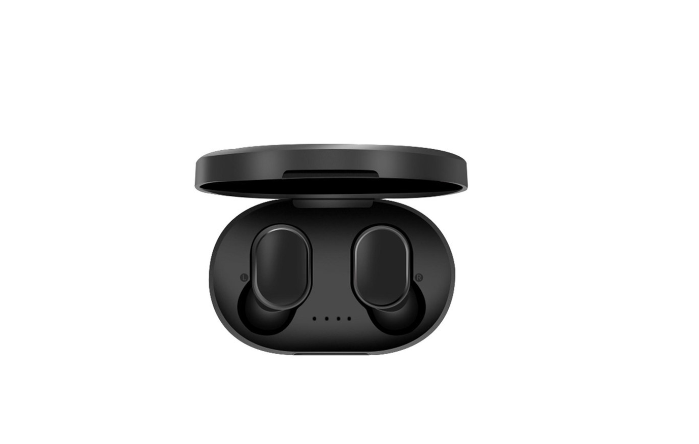 

Беспроводные вакуумные наушники с гарнитурою AirDots с кейсом Black