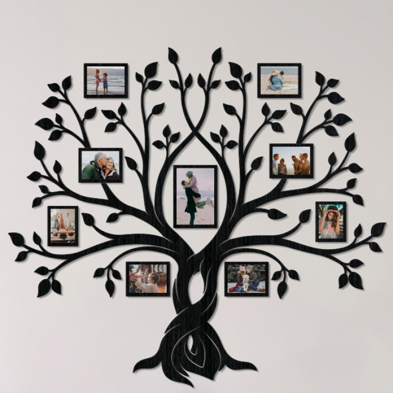 

Семейное дерево для фотографий 9 рамок LikeWood Family Forever L 175 × 158 см Черный