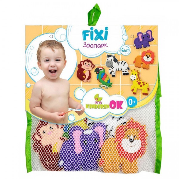

Игрушки для купания на присосках Kinderenok Fixi Зоопарк (251218)