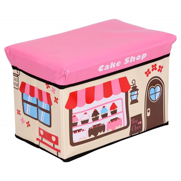 

Ящик-пуф для игрушек складной кондитерская UKC Baby Play Cake Shop Train 40х25 см Разноцветный (00607-cake)