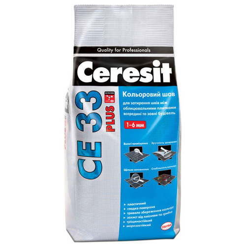 

Заповнювач для швів Ceresit CE-33 Plus 100 білий 5кг