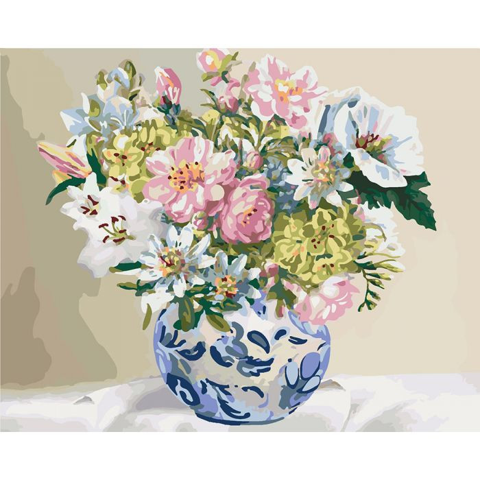 

Картина по номерам Букет счастья KHO3005