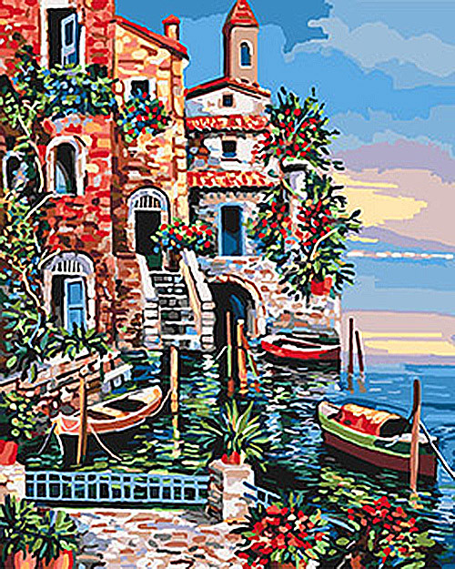 

Картина по номерам. Морской пейзаж Южные цвета 40*50см KHO2735