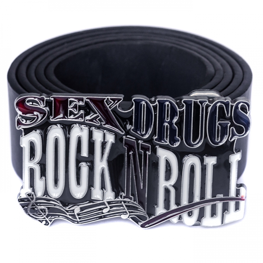 

Пряжка Rockway "Sex, Drugs And Rock 'N' Roll" , Комплект поставки товара Пряжка + ремень (натуральная кожа)