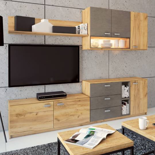 

Стенка Grey Gała Meble 240x197x43 075324