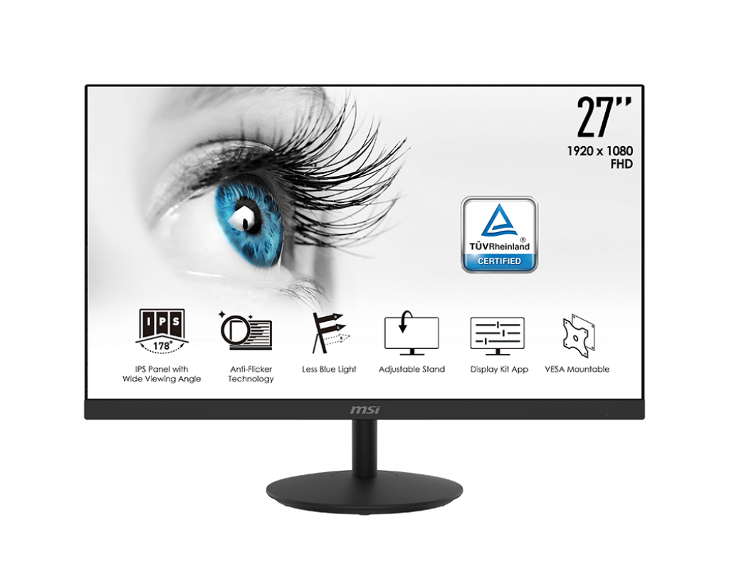 

Монітор 27" MSI Pro MP271 IPS FHD 1920x1080 5ms - (9S6-3PA2CT-001)