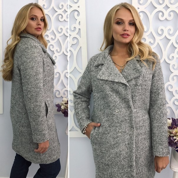 

Пальто зимнее YuLiYaNi серое, Пальто зимнее YuLiYaNi серое (M)
