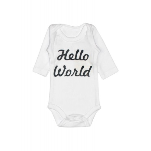 

Бодик белый Hello серое MISHKA 1633 Размер 50