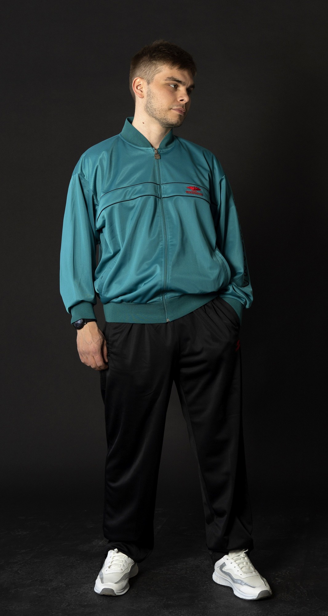 

Мужской спортивный костюм Монтана спорт (Montana Sport) 2XL Бирюзовый + Черный