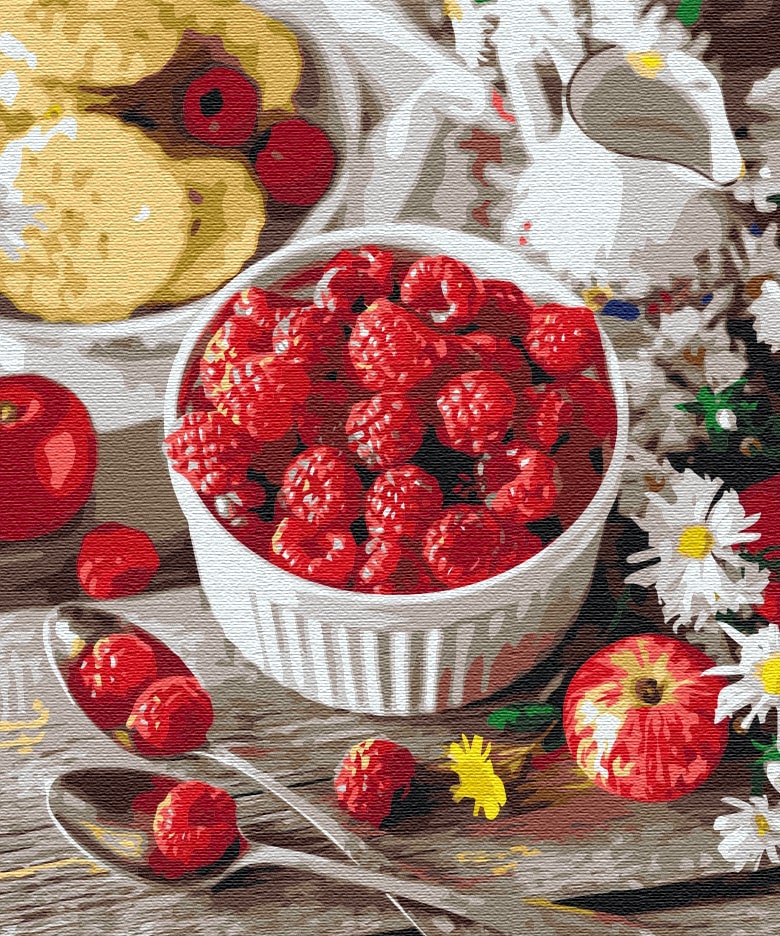 

Картина по номерам Малиновый перекус 40х50 см