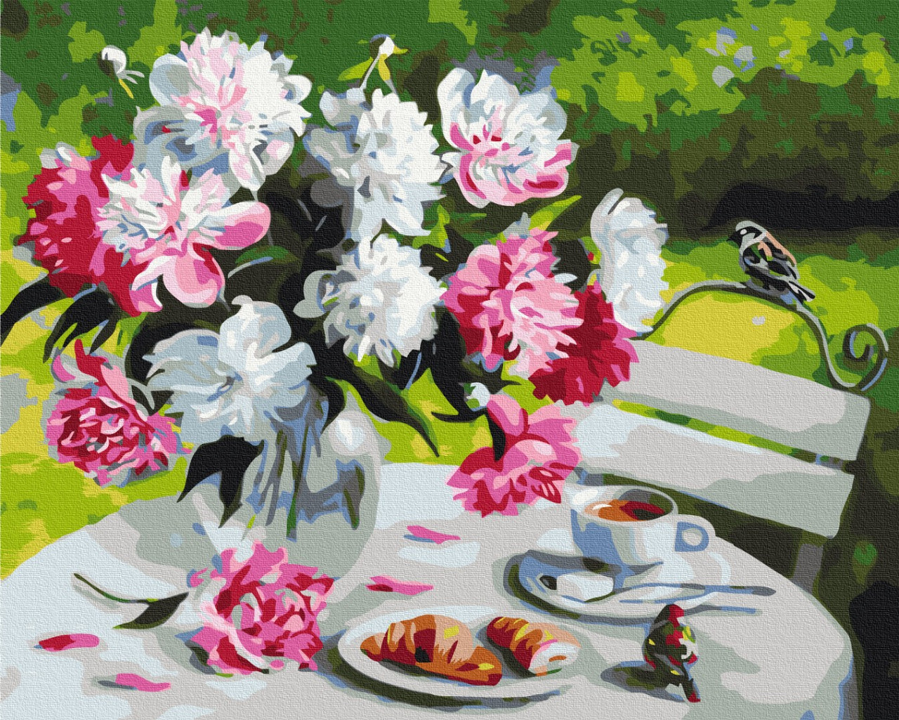 

Картина по номерам - Завтрак с пионами BrushMe 40*50см. (BS29388)
