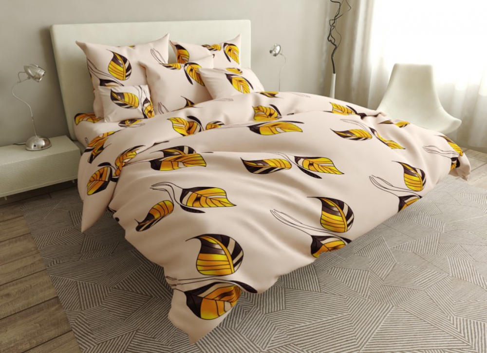 

Комплект постельного белья Komfort-tekstil Янтарь, бязь (Двуспальный на резинке)