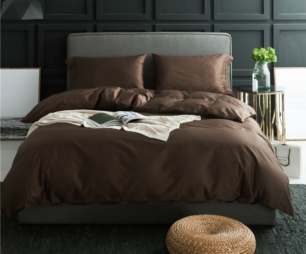 

Комплект постельного белья Komfort-tekstil DARK CHOCOLATE, №154 (Двуспальный)