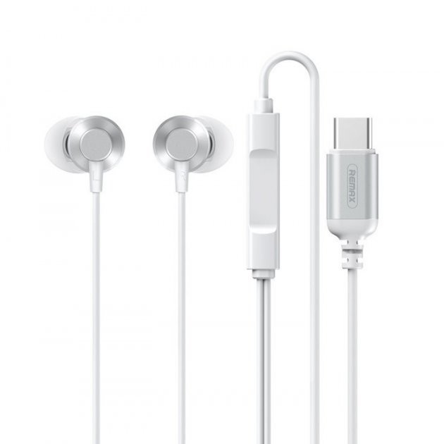 

Наушники Remax Metal Earphone Type-C white