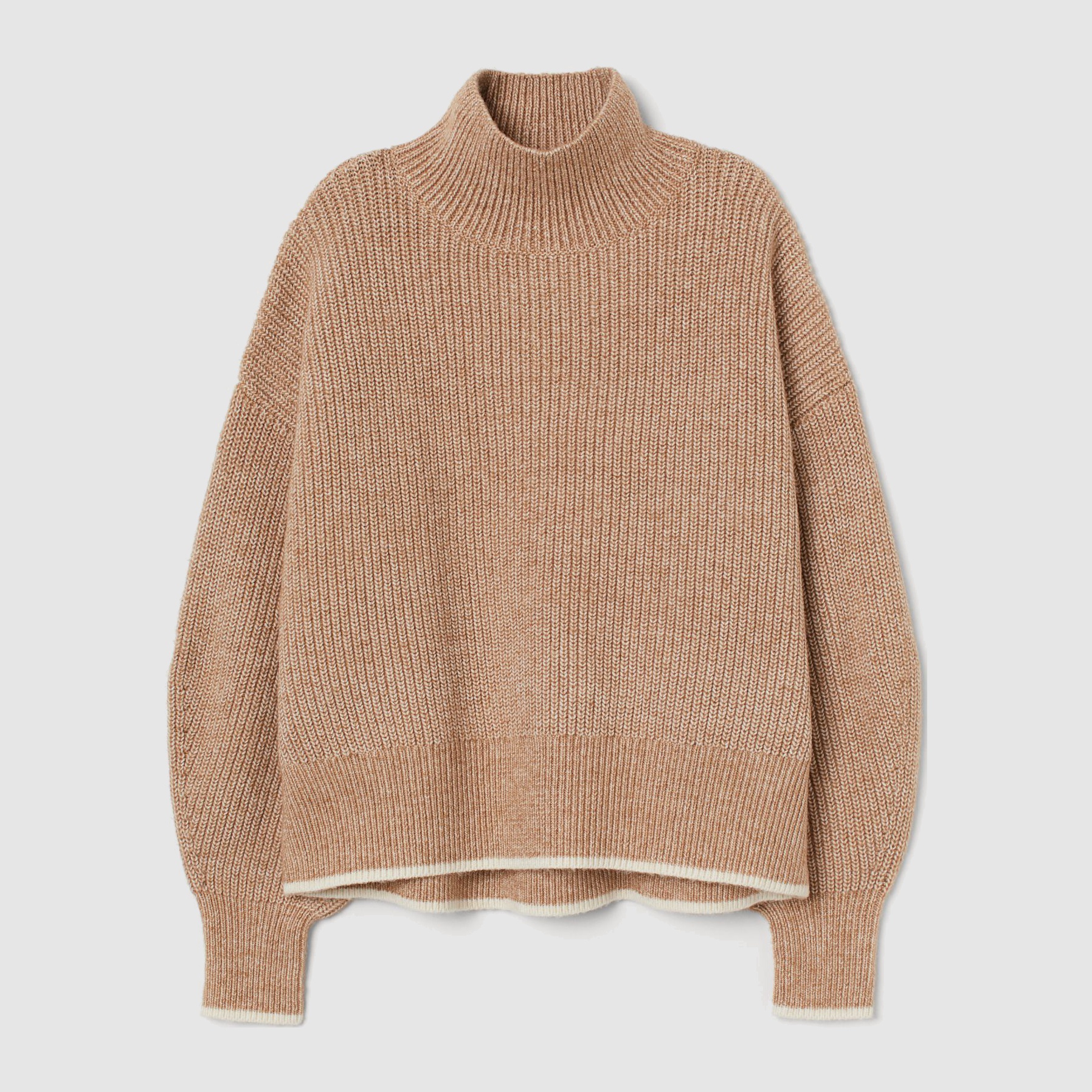 

Свитер H&M 1806-8256880 XXL Светло-бежевый
