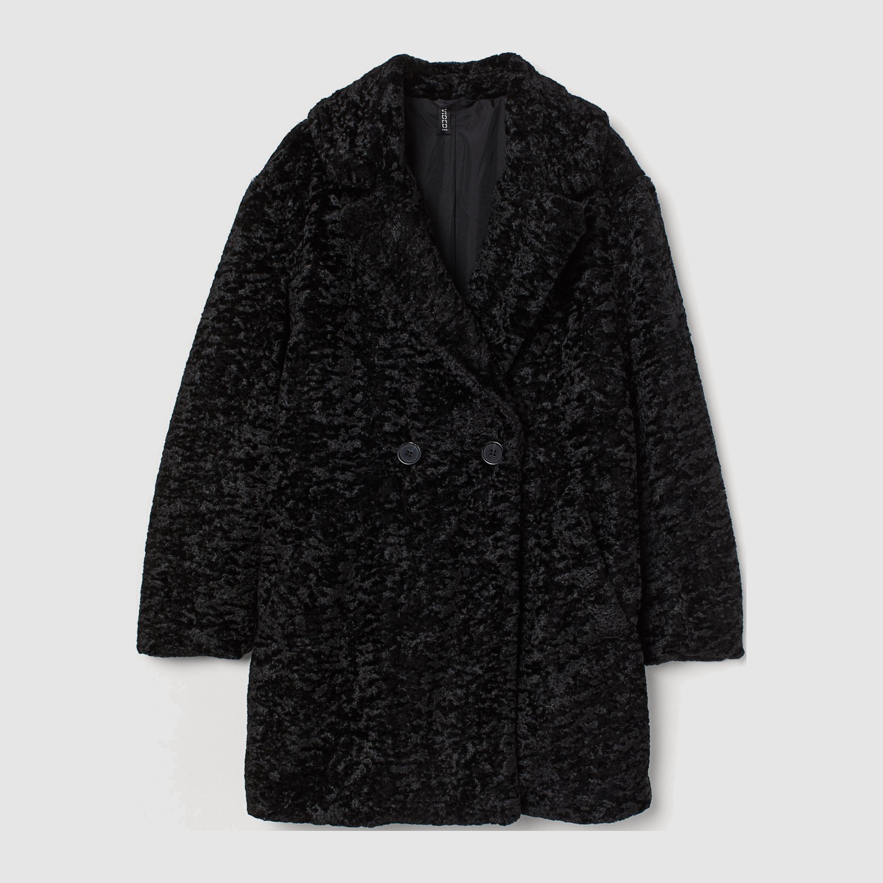 

Эко полушубок H&M 1808-8761472 S Черный