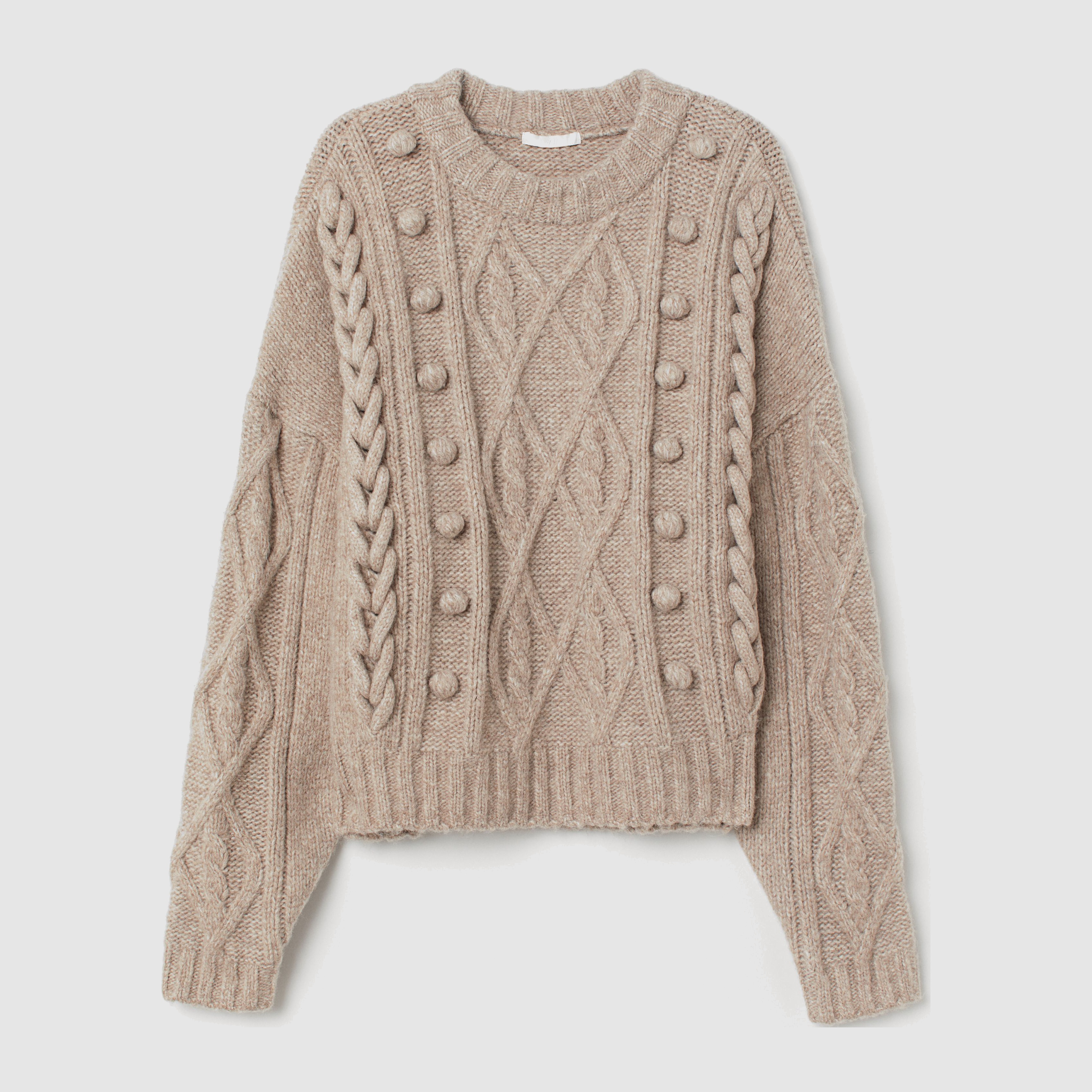 

Джемпер H&M 7329458 XS Бежевый меланж
