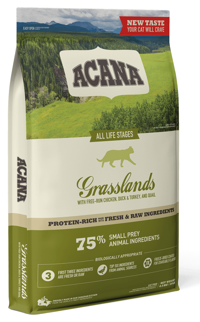 

Сухой корм Acana Grasslands Cat 1.8 кг для кошек всех пород и возраста (ягненок, утка, судак)