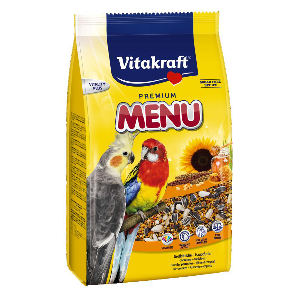

Корм для средних попугаев Vitakraft «Premium Menu» 3 кг