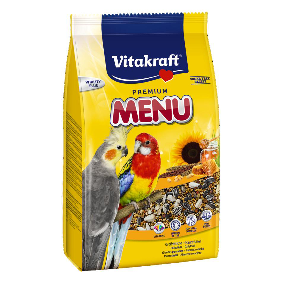 

Корм для средних попугаев Vitakraft «Premium Menu» 1 кг (21003)