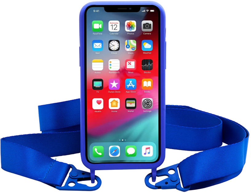 

Панель Necker на ремешке для Apple iPhone 11 Blue Solid (NCRB-11-BS)