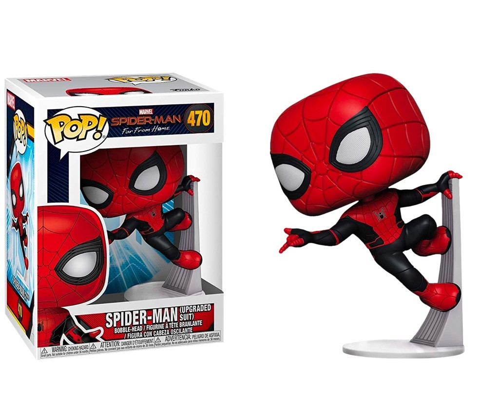 

Фигурка Funko Pop Фанко Поп Человек Паук Spider-Man Человек-паук: Вдали от дома Upgraded Suit