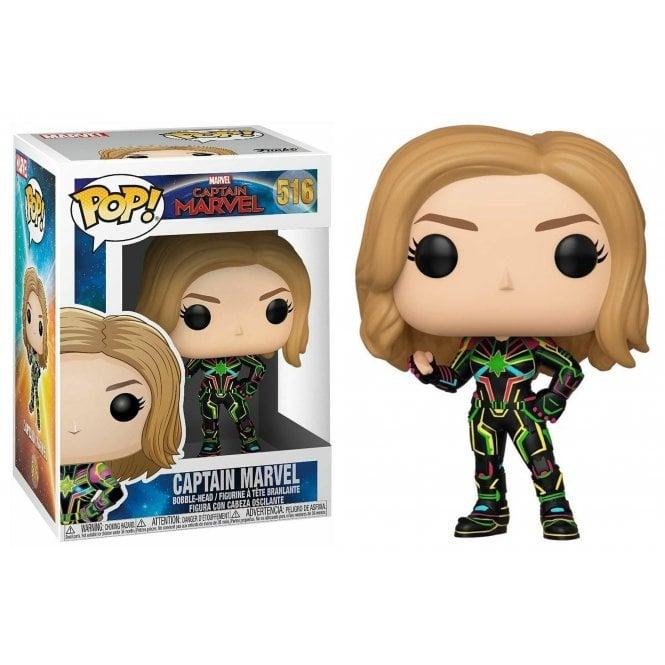 

Фигурка Funko Pop Фанко Поп Капитан Марвел в неоновом костюме Captain Marvel Neon Suit 10 см Movies CM CM 516