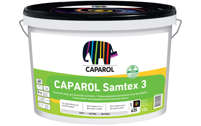 

Краска Caparol Samtex 3 белая 10 л арт - 901354