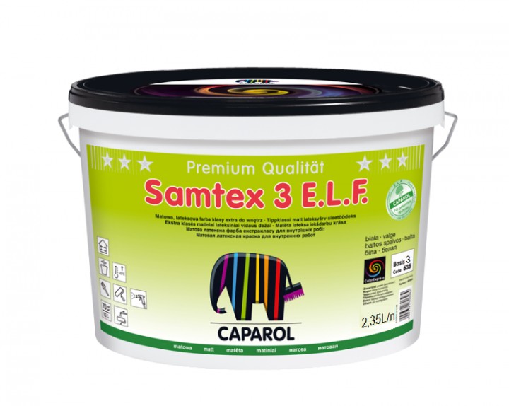 

Краска Caparol Samtex 3 транспарентная 2.35 л арт - 969135
