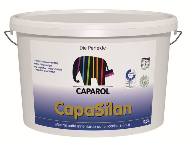 

Краска интерьерная силиконовая Caparol CapaSilan белая 12.5 л арт - 702208