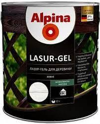 

Лазурь для дерева Alpina lasur-gel шелк.-мат (2.5 л) Чёрный