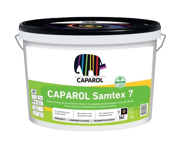 

Краска Caparol Samtex 7 белая 5 л арт - 961524