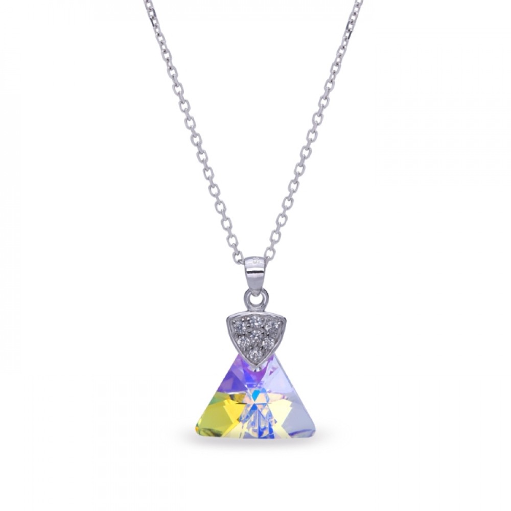 

Серебряный кулон Spark со Swarovski Triangolo N6628AB