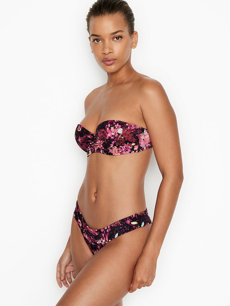 

Женские плавки бразилиана Victoria's Secret art975667 (Розовый/Черный, размер M)