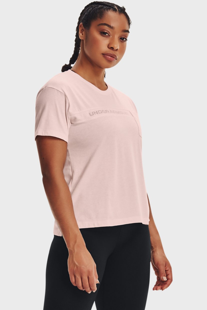 

Женская розовая футболка Live Pocket Mesh Graphic Under Armour  1365850-685, Женская розовая футболка Live Pocket Mesh Graphic Under Armour XS 1365850-685