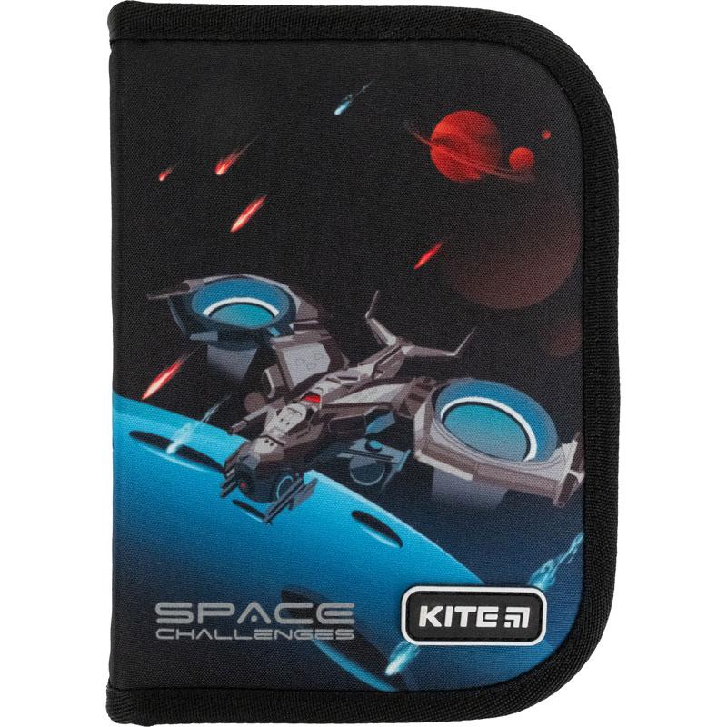 

Пенал школьный без наполнения Kite КІТЕ Education Space challenges K21-621-4, 1 отделение, 1 отворот